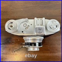 Vtg 1950s 35mm Film Camera King Regula I-Po Steinheil Cassar 12.8/f 50mm Lens