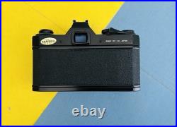 Vtg 1970s PENTAX SPOTMATC II FILM 35mm CAMERA with 50mm F1.4 FAST PRIME LENS BLACK