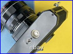 Vtg 1970s PENTAX SPOTMATC II FILM 35mm CAMERA with 50mm F1.4 FAST PRIME LENS BLACK