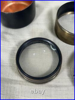 Vtg Antique Early 1900s Brass Large Camera Lens