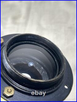 Vtg Antique Early 1900s Brass Large Camera Lens