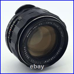 Vtg Asahi Pentax Super-Takumar 50mm f/1.4 M42 Camera Lens Made in Japan