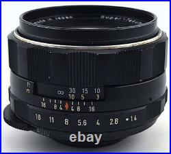 Vtg Asahi Pentax Super-Takumar 50mm f/1.4 M42 Camera Lens Made in Japan