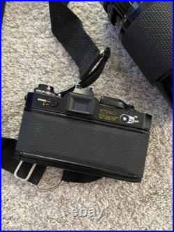 Vtg Canon EF 35mm SLR Film Camera Black Body Zoom Lens Full Frame Made in Japan