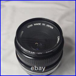 Vtg Canon FT QL 35mm SLR Film Camera with FL 50mm f1.8 + FD 28mm Lens TESTED Kit