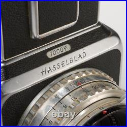 Vtg Hasselblad 1000F Chrome SLR Camera Zeiss Tessar 2.8/80mm lense NICE