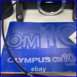 Vtg Olympus OM 10 FC 35mm Camera 2 Lens Zuiko11.8 f50m Sears 202 f=70-210 Flash