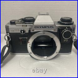 Vtg Olympus OM 10 FC 35mm Camera 2 Lens Zuiko11.8 f50m Sears 202 f=70-210 Flash
