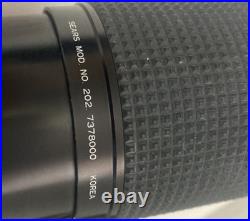 Vtg Olympus OM 10 FC 35mm Camera 2 Lens Zuiko11.8 f50m Sears 202 f=70-210 Flash