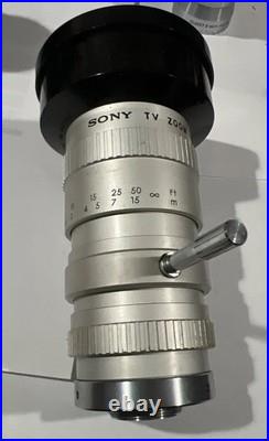 Vtg Sony TV Zoom Camera Lens F=16-64mm 12 made in Japan