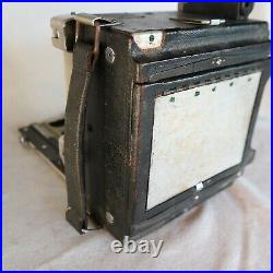 Vtg Speed Graphic 4x5 View Field Press camera Zeiss 135mm F/4.5 Lens (With issues)