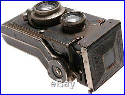 Welta PERFEKTA Folding TLR Camera Trioplan 75mm Lens well used condition