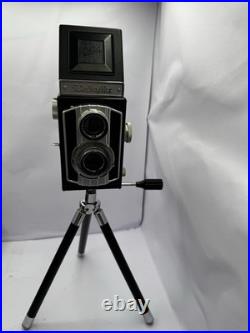 Weltaflex TLR Camera Meritar 75mm f3.5 Prontor SVS with Case & Secord Tripod READ