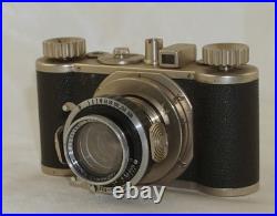 Wirgin Edinex with Xenon f2 5cm Lens Pre-War Nickel Plated Camera RARE