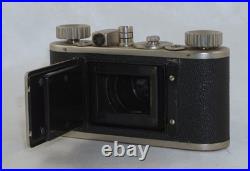 Wirgin Edinex with Xenon f2 5cm Lens Pre-War Nickel Plated Camera RARE