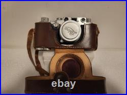 Working Leica IIIC Camera Summitar 5cm 50mm F12, original lens cap and case