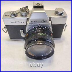 Working MINOLTA SRT 201 Vintage 35mm Photography Camera Lot 50 & 135 mm Lens