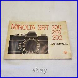 Working MINOLTA SRT 201 Vintage 35mm Photography Camera Lot 50 & 135 mm Lens