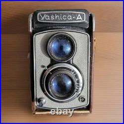 Yashica-A Camera? Yashikor 13.5 80mm lens Vintage W Leather Case 6×6