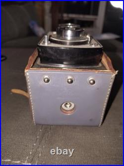 Yashica-A Camera? Yashikor 13.5 80mm lens Vintage W Leather Case 6×6