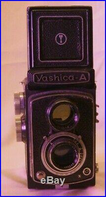 Yashica A TLR Camera (Film Tested) Yashicor 80mm lens