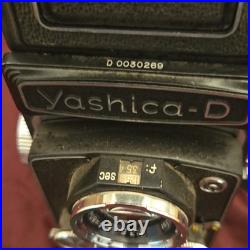 Yashica-D Twin-Lens Reflex TLR Camera Black 120mm Film Format Classic Vintage