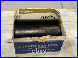Yashica Electro 35 Wide Angle & Telephoto Conversion Lens Set with Box Vintage