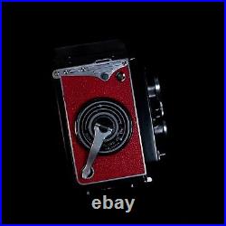 Yashica Mat CLAd Vintage Camera Custom Red Leatherette