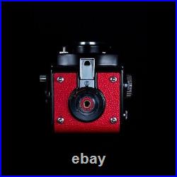 Yashica Mat CLAd Vintage Camera Custom Red Leatherette