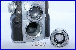 Zeiss Contaflex TLR 35mm camera. CZJ Tessar 5cm f2.8 lens. Original Case. Workin