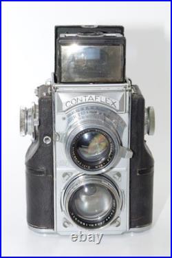 Zeiss Ikon Contaflex TLR vintage 35mm camera. Zeiss Sonnar 5cm f1.5 lens. RARE