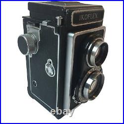Zeiss Ikon Ikoflex Medium Format TLR Film Camera f/3.5 75mm Lens & Leather Case