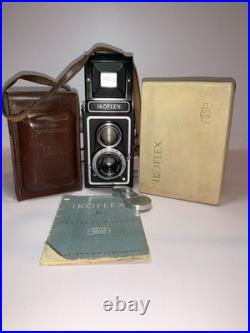 Zeiss Ikon Ikoflex TLR Camera with Zeiss Opton Tessar75mm f3.5 Lens & Leather Case