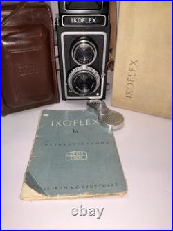 Zeiss Ikon Ikoflex TLR Camera with Zeiss Opton Tessar75mm f3.5 Lens & Leather Case
