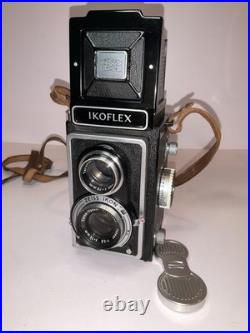 Zeiss Ikon Ikoflex TLR Camera with Zeiss Opton Tessar75mm f3.5 Lens & Leather Case