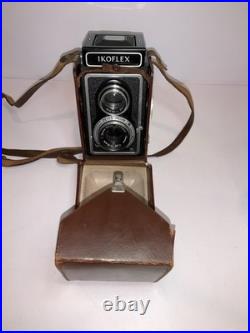 Zeiss Ikon Ikoflex TLR Camera with Zeiss Opton Tessar75mm f3.5 Lens & Leather Case