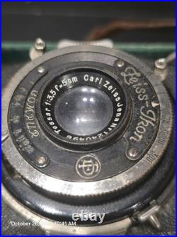 Zeiss Ikon Kolibri with Carl Zeiss Jena Tessar f/3.5 Lens Case Autoknips II