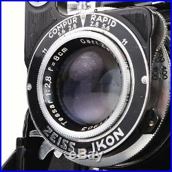 Zeiss Ikon Super Ikonta 532/16 Camera w Tessar 80mm f2.8 Lens & Case