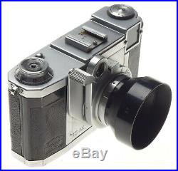 Zeiss Ikon TENAX Tessar 2.8 f=40mm lens 12.8/40 cased 35mm film vintage camera