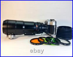 Zenit ES PhotoSniper 35mm SLR Camera + TAIR-3S 300mm f/4.5 Lens Kit. Vintage