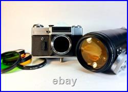 Zenit ES PhotoSniper 35mm SLR Camera + TAIR-3S 300mm f/4.5 Lens Kit. Vintage