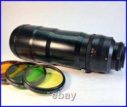 Zenit ES PhotoSniper 35mm SLR Camera + TAIR-3S 300mm f/4.5 Lens Kit. Vintage