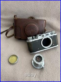 Zorki-1 KMZ Vintage 1944 USSR Russian RF 35mm Camera +Lens Industar-22 f3.5/50mm