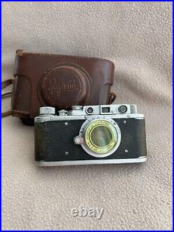 Zorki-1 KMZ Vintage 1944 USSR Russian RF 35mm Camera +Lens Industar-22 f3.5/50mm