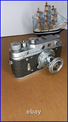 Zorki-2C Vintage Soviet 35mm Rangefinder Camera Industar-50 Lens LTM M39 used